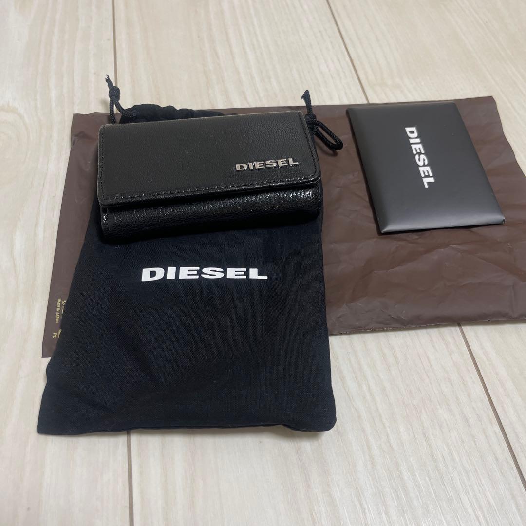新品⭐︎DIESEL ブラックキーケース ポーチ付き