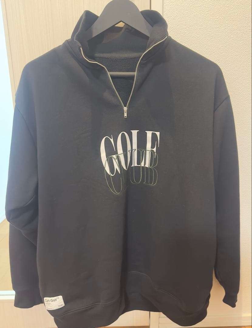 Cph/Golf キャプテンズヘルム ハーフジップ プルオーバー ブラック L