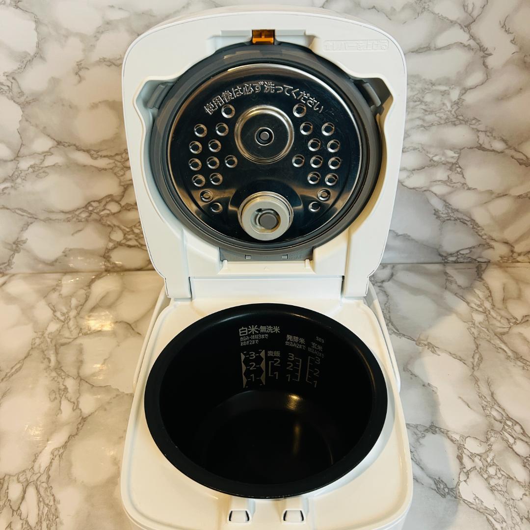 MITSUBISHI 炊飯器 備長炭炭炊釜 3.5合炊き NJ-SEA06-W