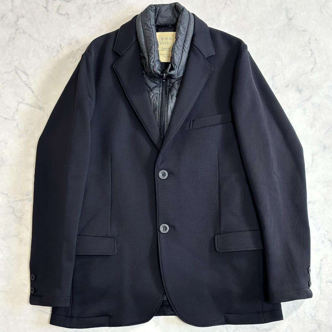 希少 タトラス ダウンライナー 3way テーラードジャケット 黒 04 ts3