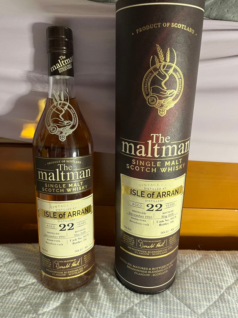 て*。様 The maltman ISLE OF ARRAN 22年