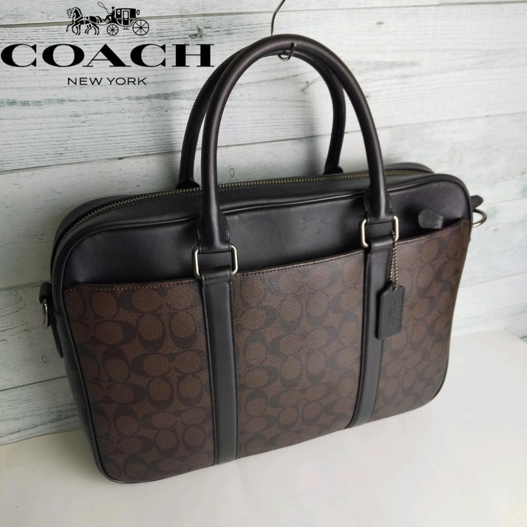 COACH ビジネスバッグ ショルダーバッグ ロゴ 2way  シグネチャー