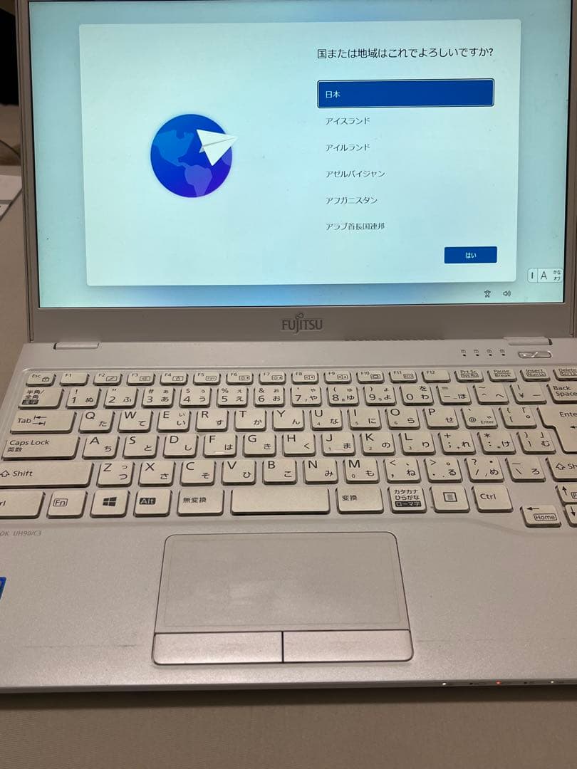 【完全ジャンク】富士通 UH90 第8世代i7 タッチパネル/顔認証