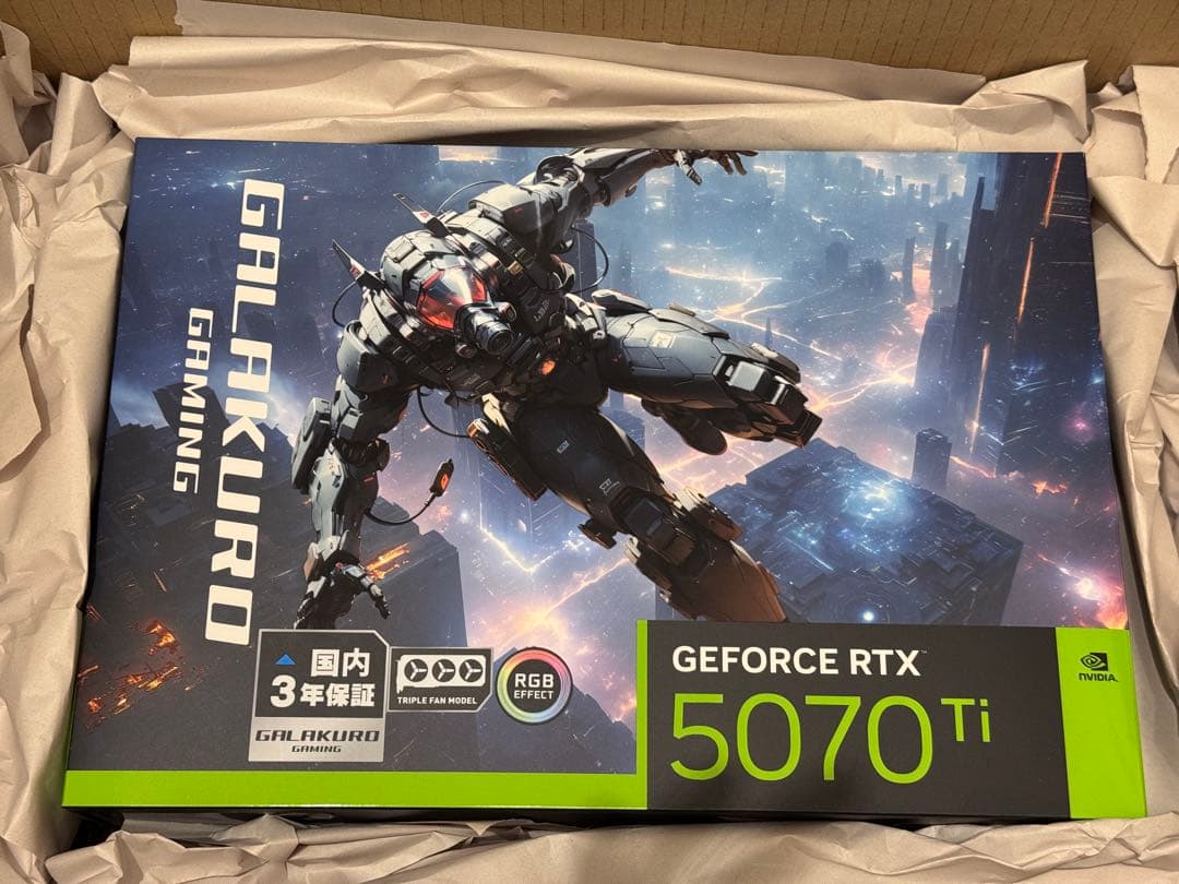 玄人志向 GG-RTX5070Ti-E16GB/OC/TP