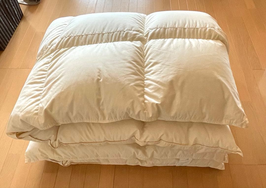 【引き取り可能な方 12/15迄】ダブル羽毛掛け布団