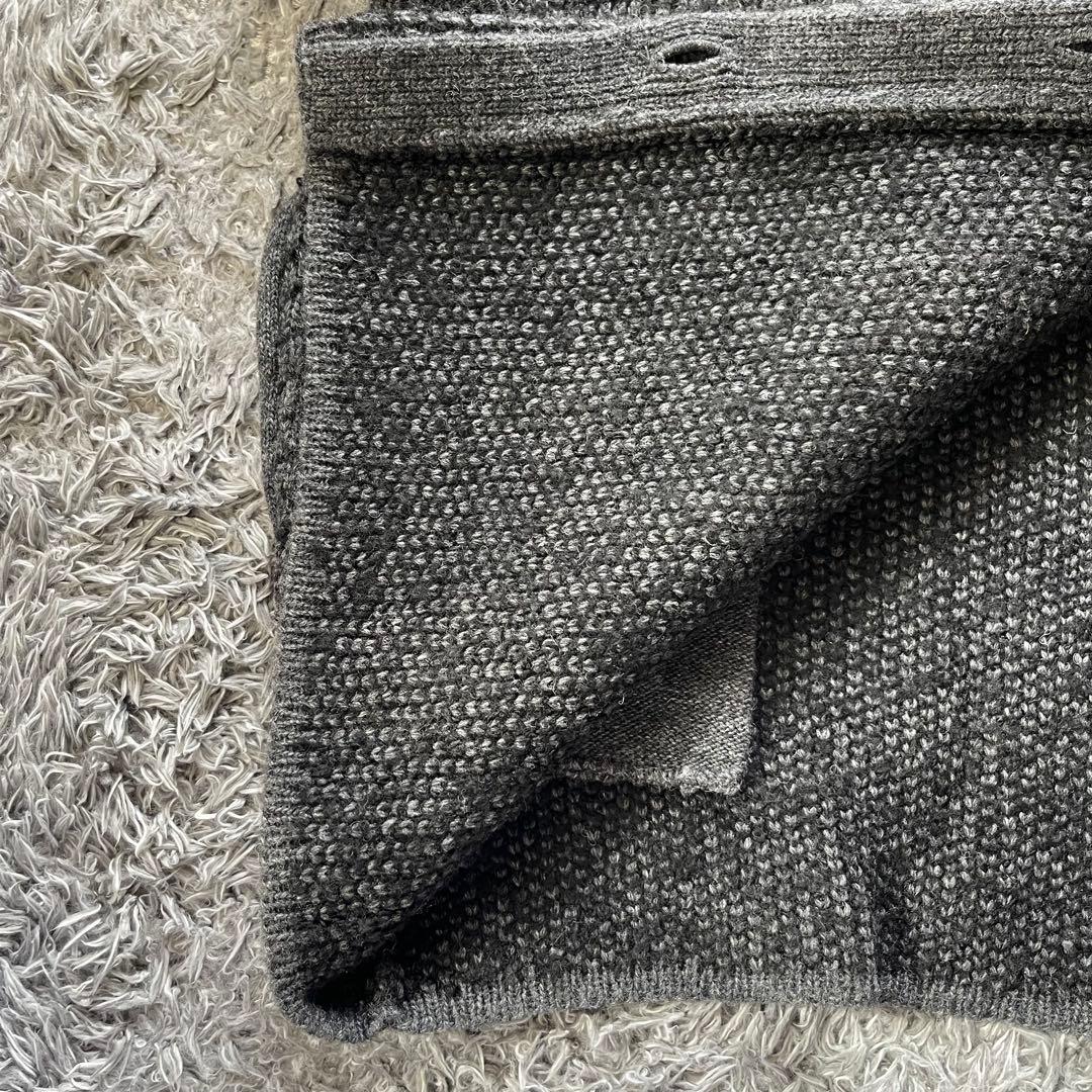 美品　RIM.ARK(リムアーク) ニットブルゾン　サイズフリー　ブラック