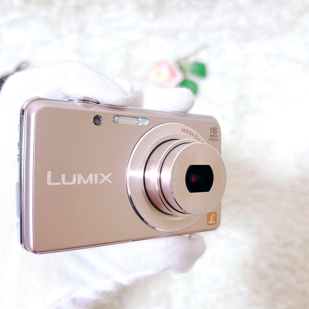 未使用級　動作確認済み　パナソニック　dmc-fh8 コンデジ　カメラ　ピンク