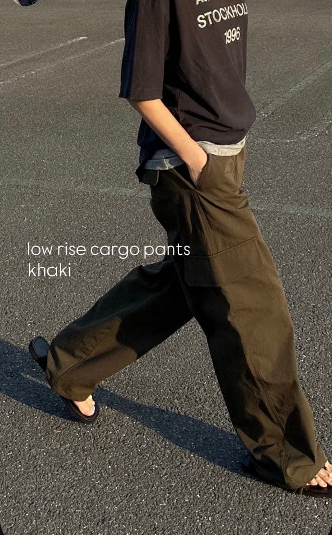 e*u様 最終値下げ　8月末削除　オクスン　ok.soon カーゴパンツ　カーキ