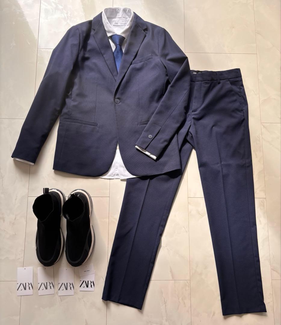 ZARA 164㎝ 男の子 卒業式 入学式 セレモニー スーツ 靴 セット