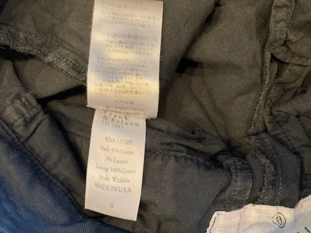 ロンハーマンFrank&Eileenパンツ☆WICKLOW☆フランクアイリーン
