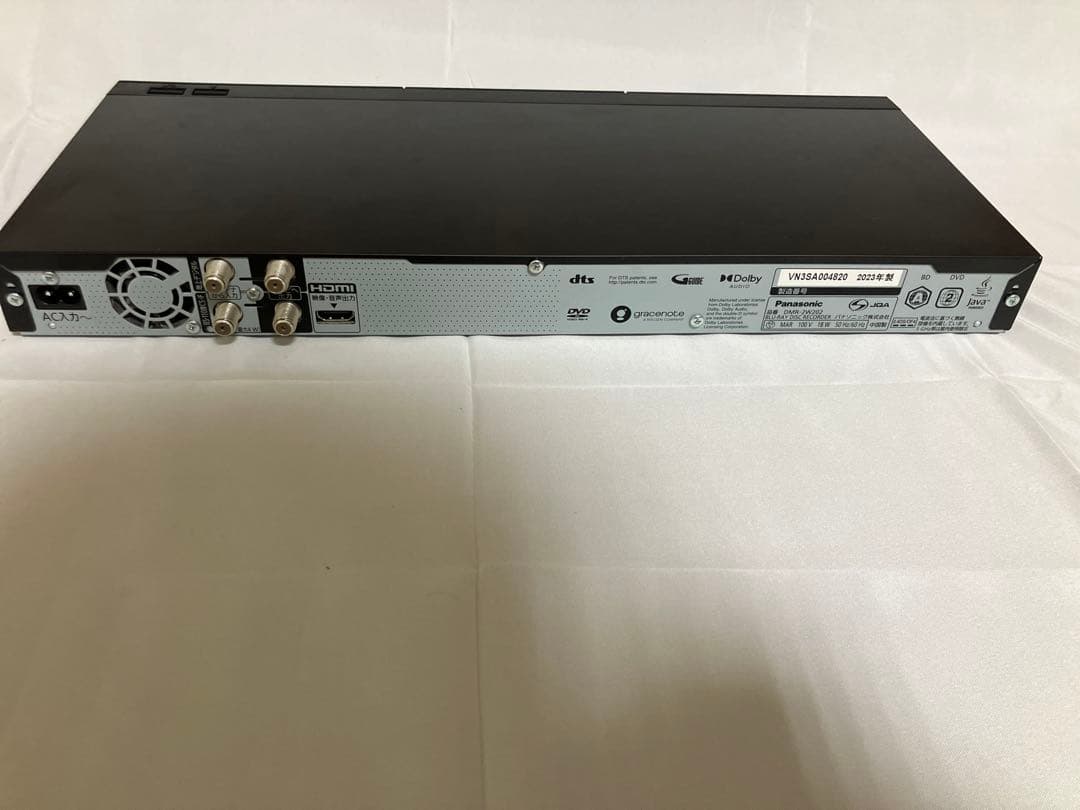 『ジャンク』Panasonic DMR-2W202 Blu-rayレコーダー