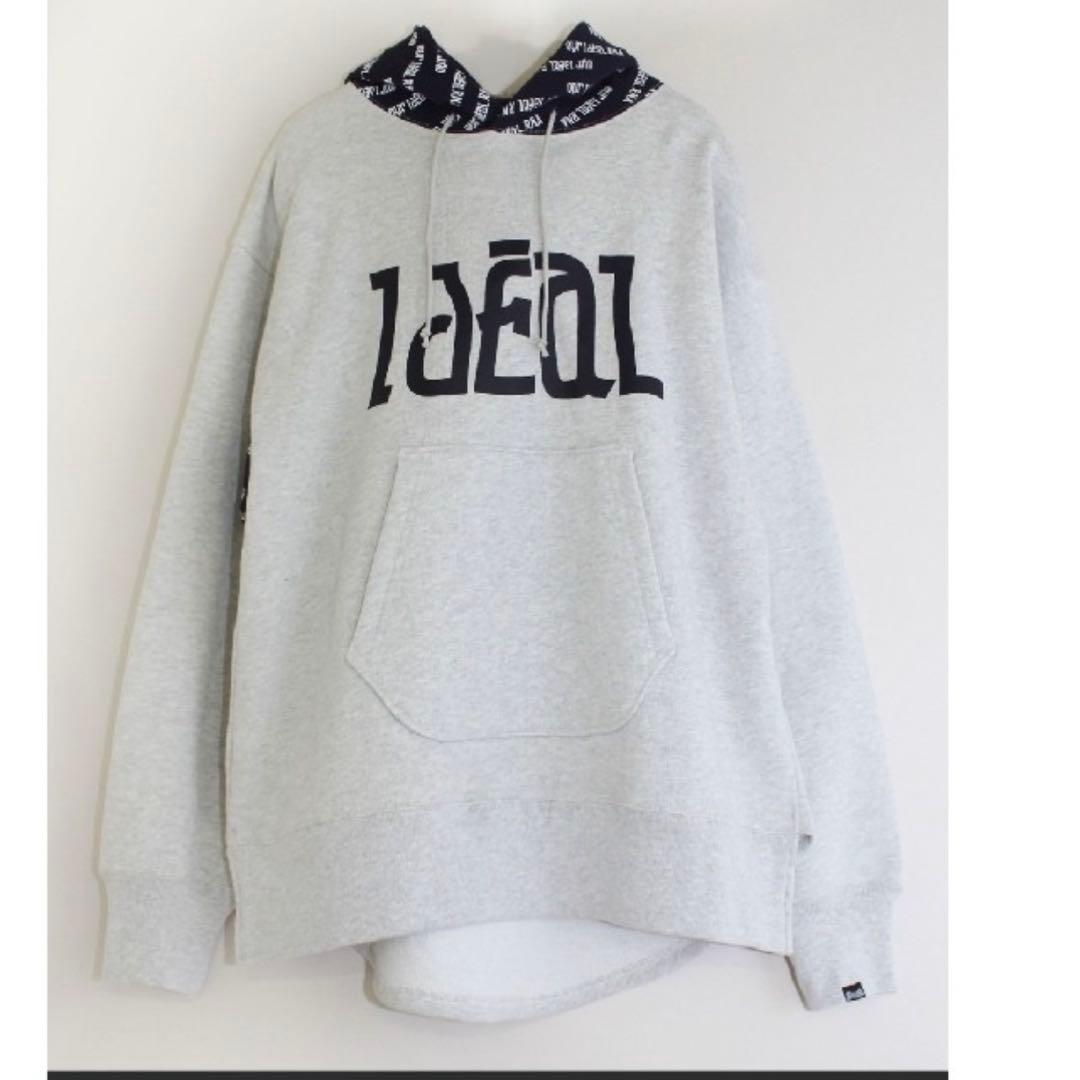 RNAラウンドテールパーカー&ルーズスウェットパンツ上下セットアップ杢グレー