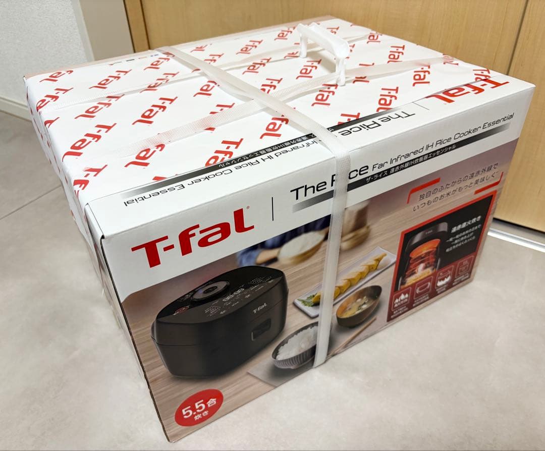 T-fal ザ・ライス 遠赤外線IH炊飯器エッセンシャル 5.5合 ブラック