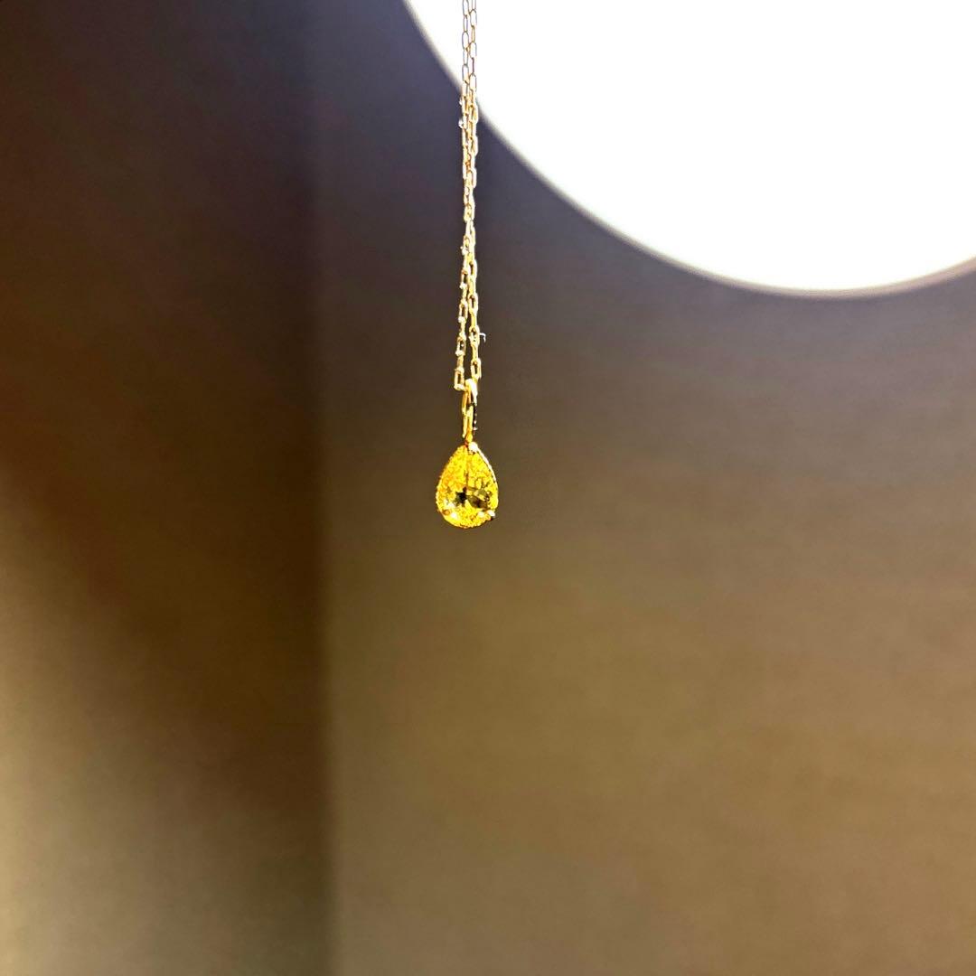 【ご購入者決定】Hariqua イエローダンビュライト 0.63ct チャーム