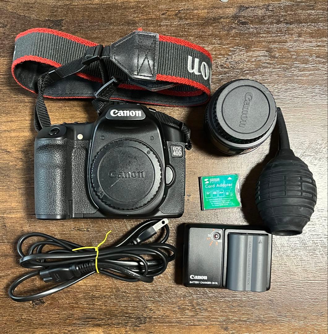 Canon EOS 40D デジタル一眼レフカメラ 50mm f1.8レンズ付き