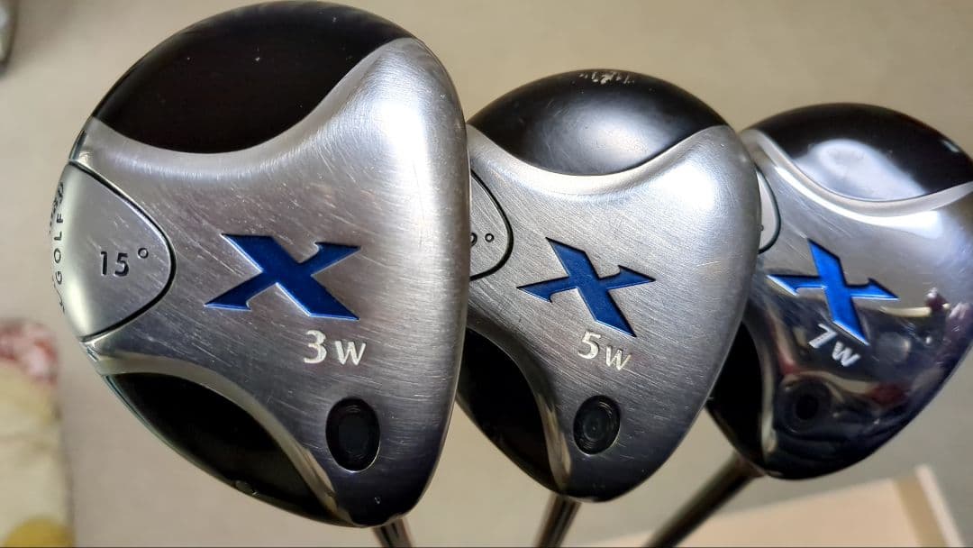 キャロウェイX 　フェアウェイウッド　3本セット3W、5W、7W、ヘッドカバー付