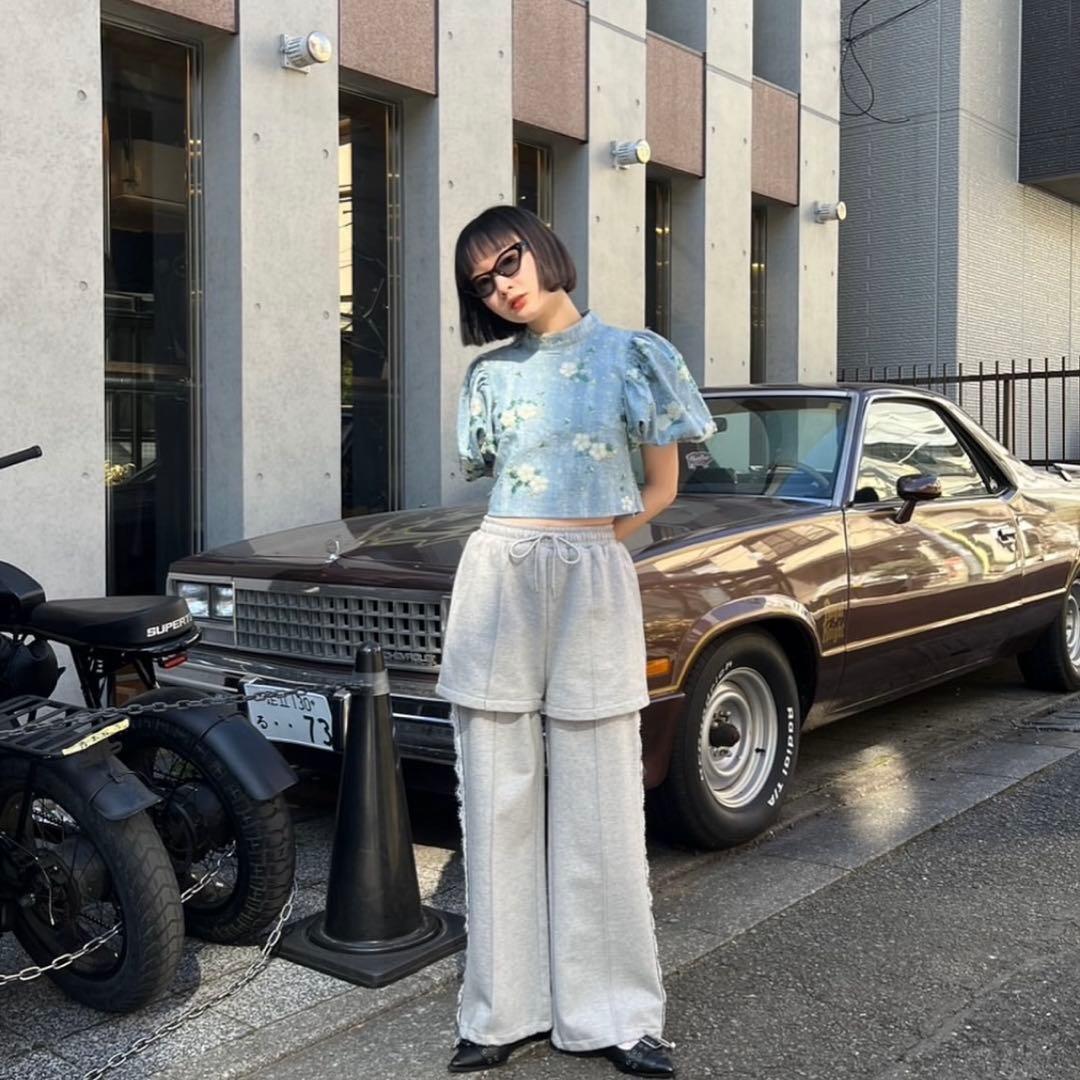 DREAM sister jane ビーズ　デニムトップス