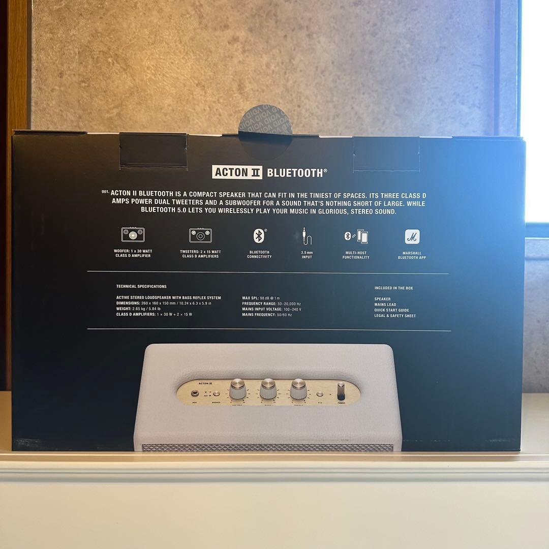Marshall Acton II ワイヤレススピーカー ホワイト