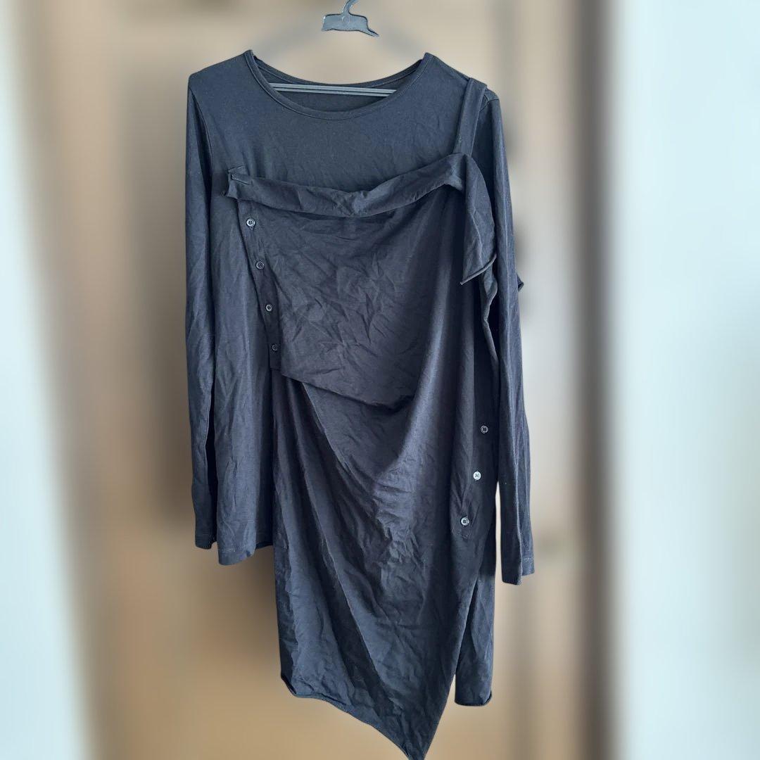 ヨウジヤマモトブラック 長袖 Tシャツ サイズ2