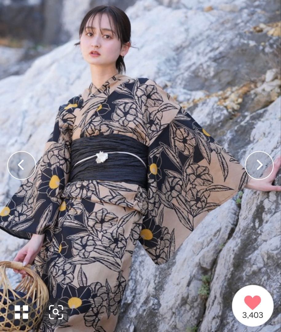 utatane 選べる浴衣3点セット オリジナルデザイン 国内染色