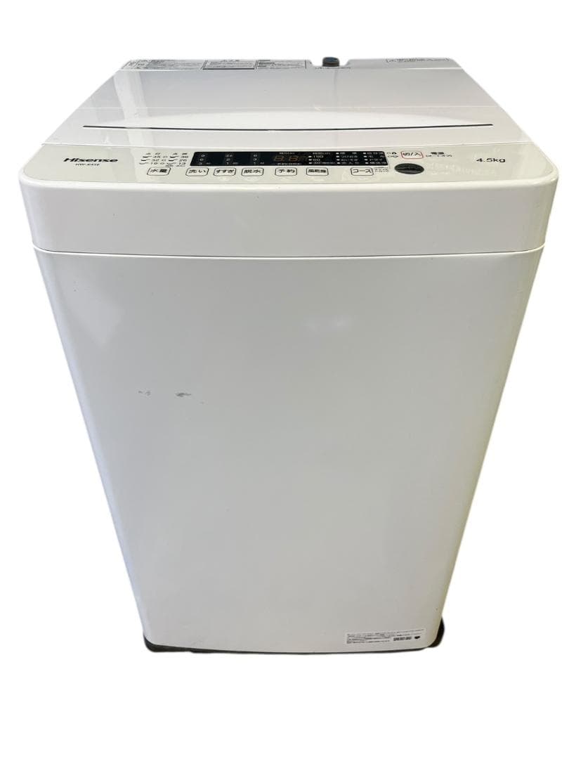 ハイセンス 洗濯機 HW-K45E 2022年製 4.5㎏ 動作確認済 中古品