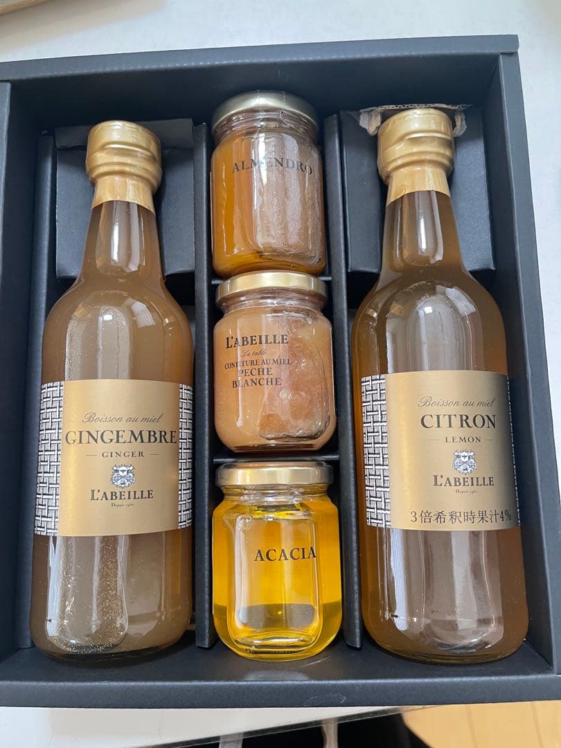L'Abeille 生姜・レモン・アカシア蜂蜜セット