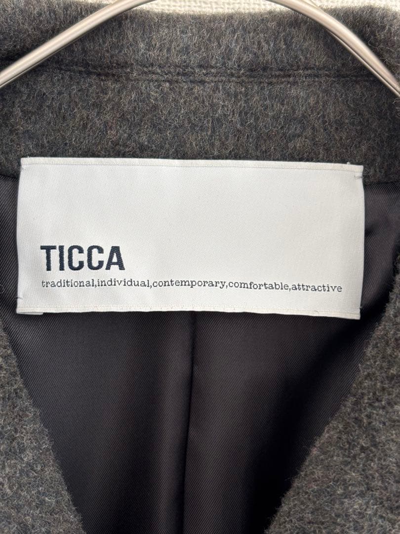 TICCA　ティッカ　ピーコート 　TBDA-232 　グレー　F