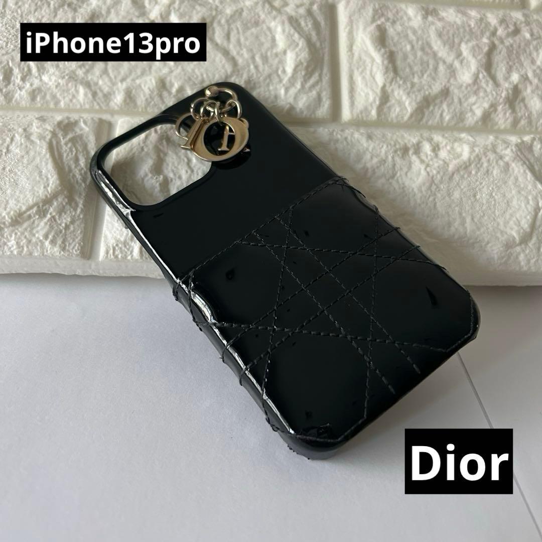Dior ディオール ブラック エナメル　iPhone13proケース