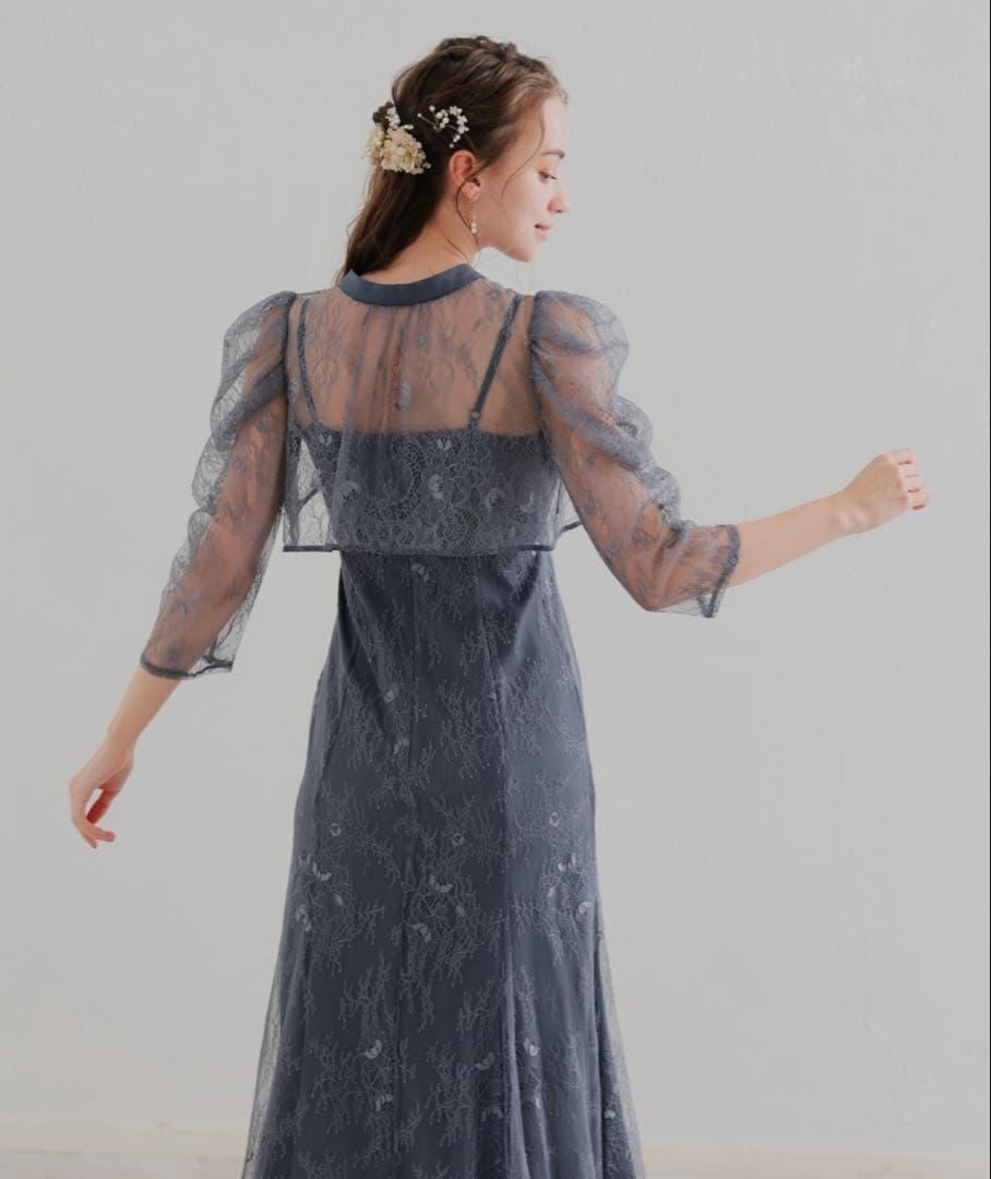 ★新品★ドリードール　ボレロレイヤーレースドレス成人式同窓会二次会結婚式