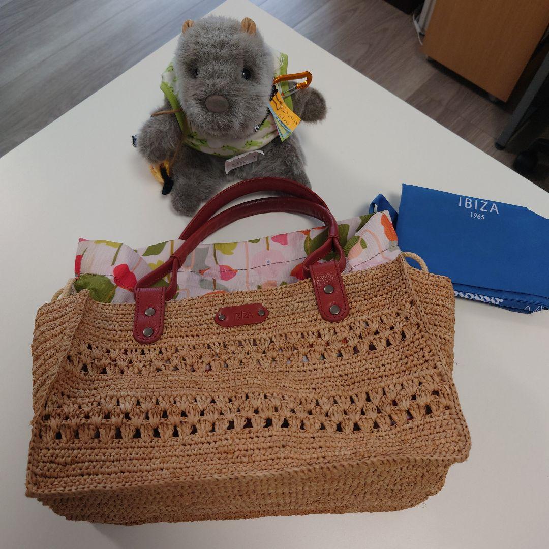 IBIZA ラフィア　ハンドバッグ　未使用品！