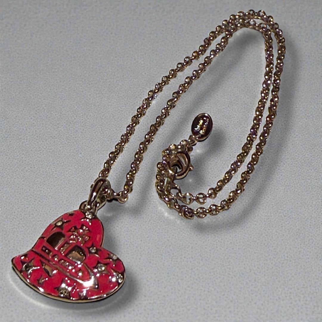 レア　ヴィヴィアン ウエストウッド　ネックレス　ハート　ストーン　ピンク　星