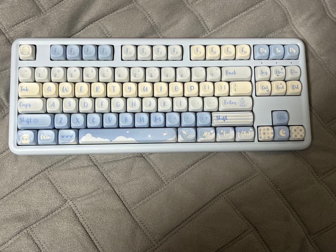 YUNZII B87 ブルー メカニカルキーボード