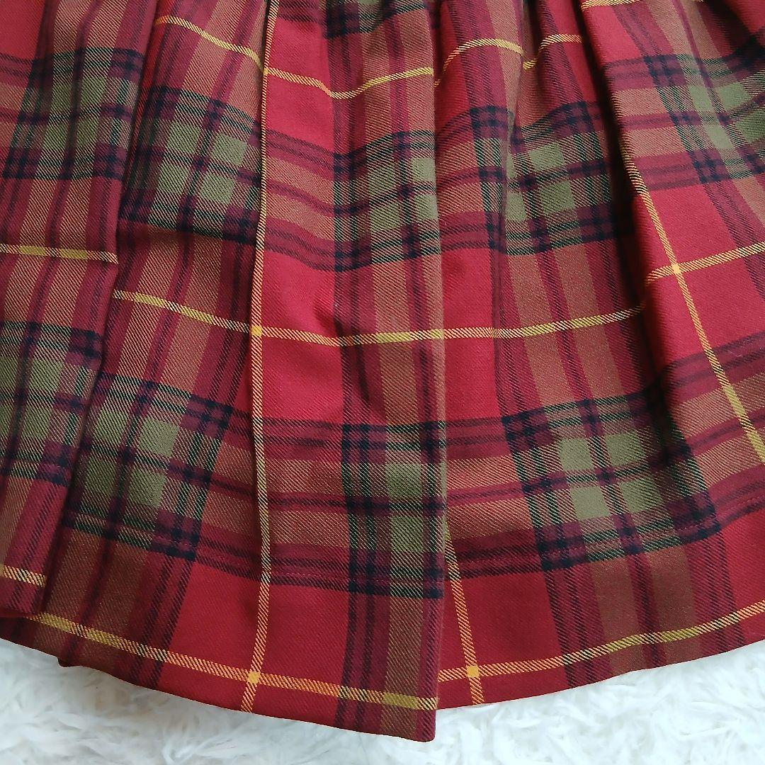 【Vivienne Westwood】変形 チェックミニスカート オーブボタン