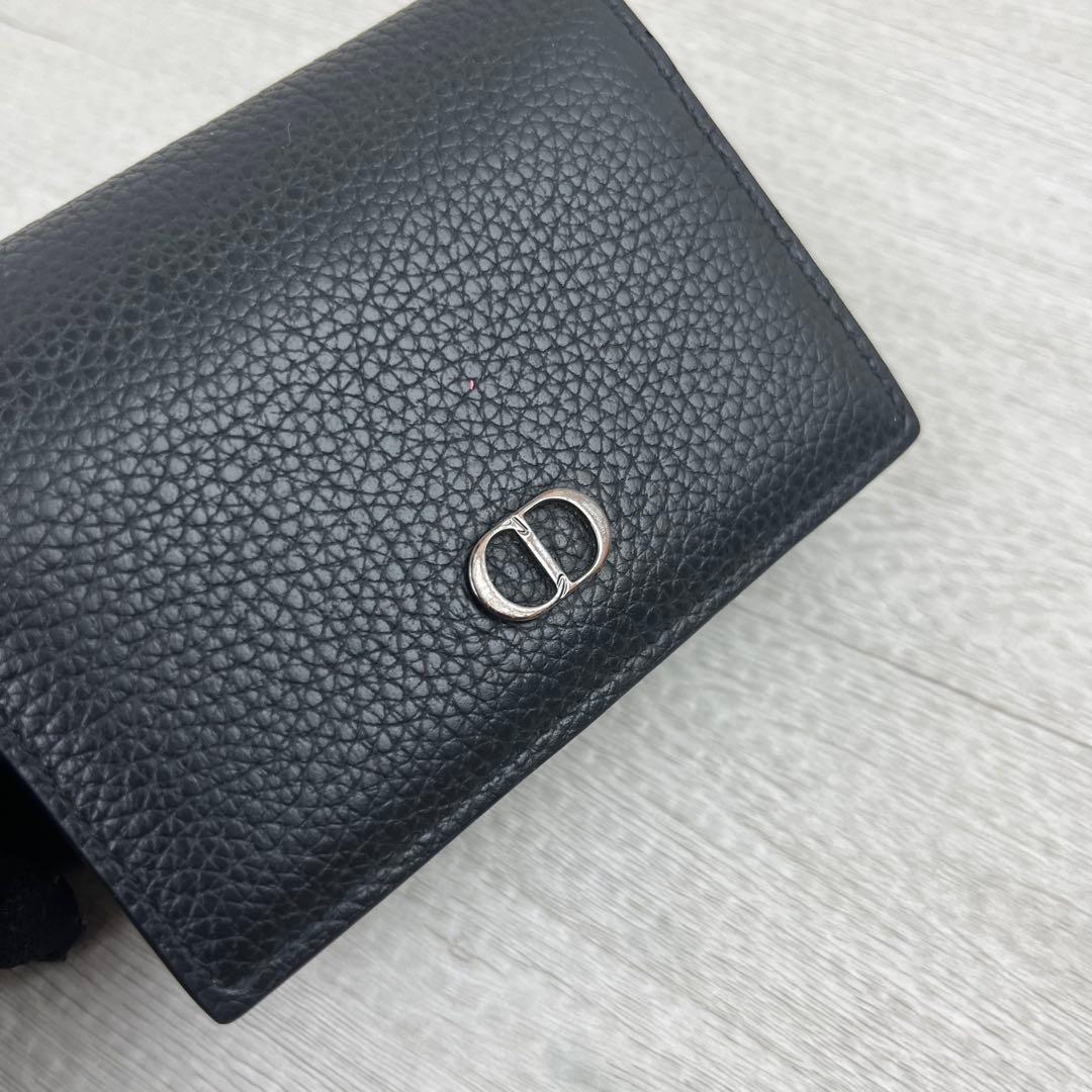 美品✨ ディオール 名刺入れ ビジネスカードホルダー ロゴ金具 ブラック
