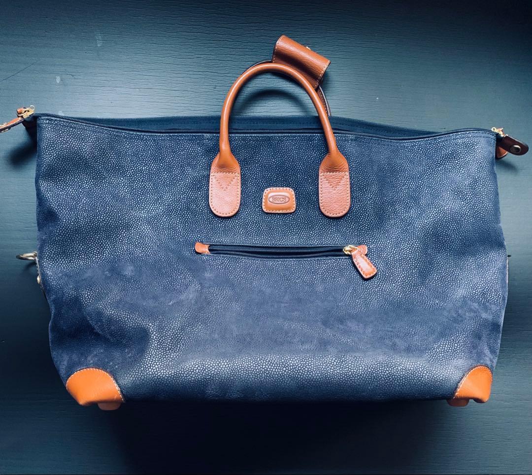 ミラノの老舗旅鞄Bric’s 「life」　ボストンバッグ　粋なサファイアブルー