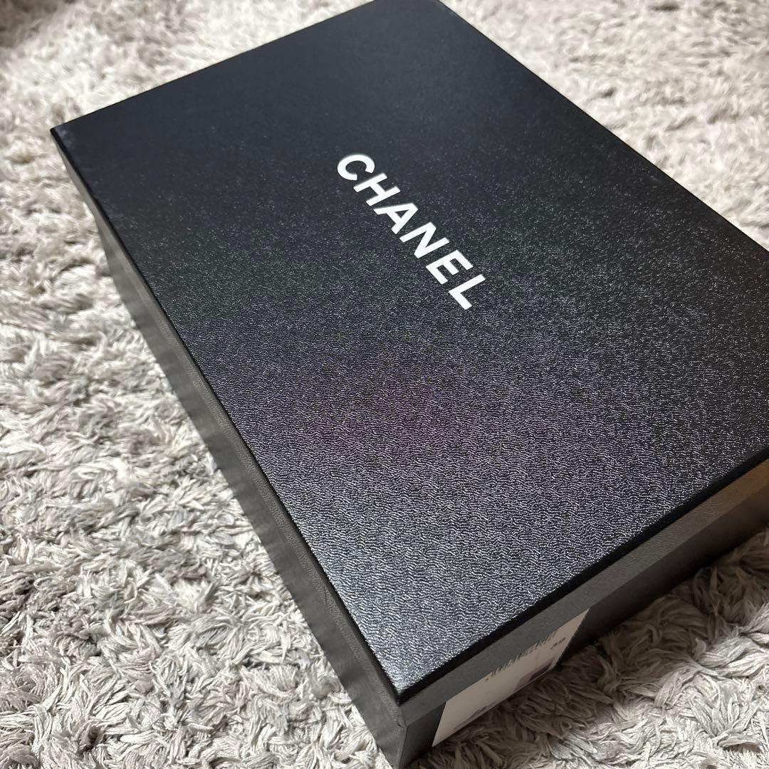 CHANEL パール装飾 ミュール ブラック