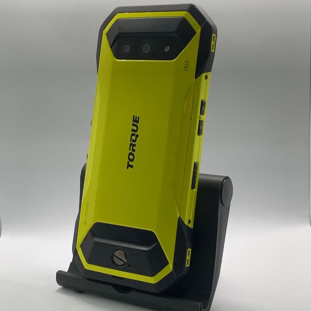 京セラ TORQUE 5G KYG01 イエロー SIMフリー au タフネス