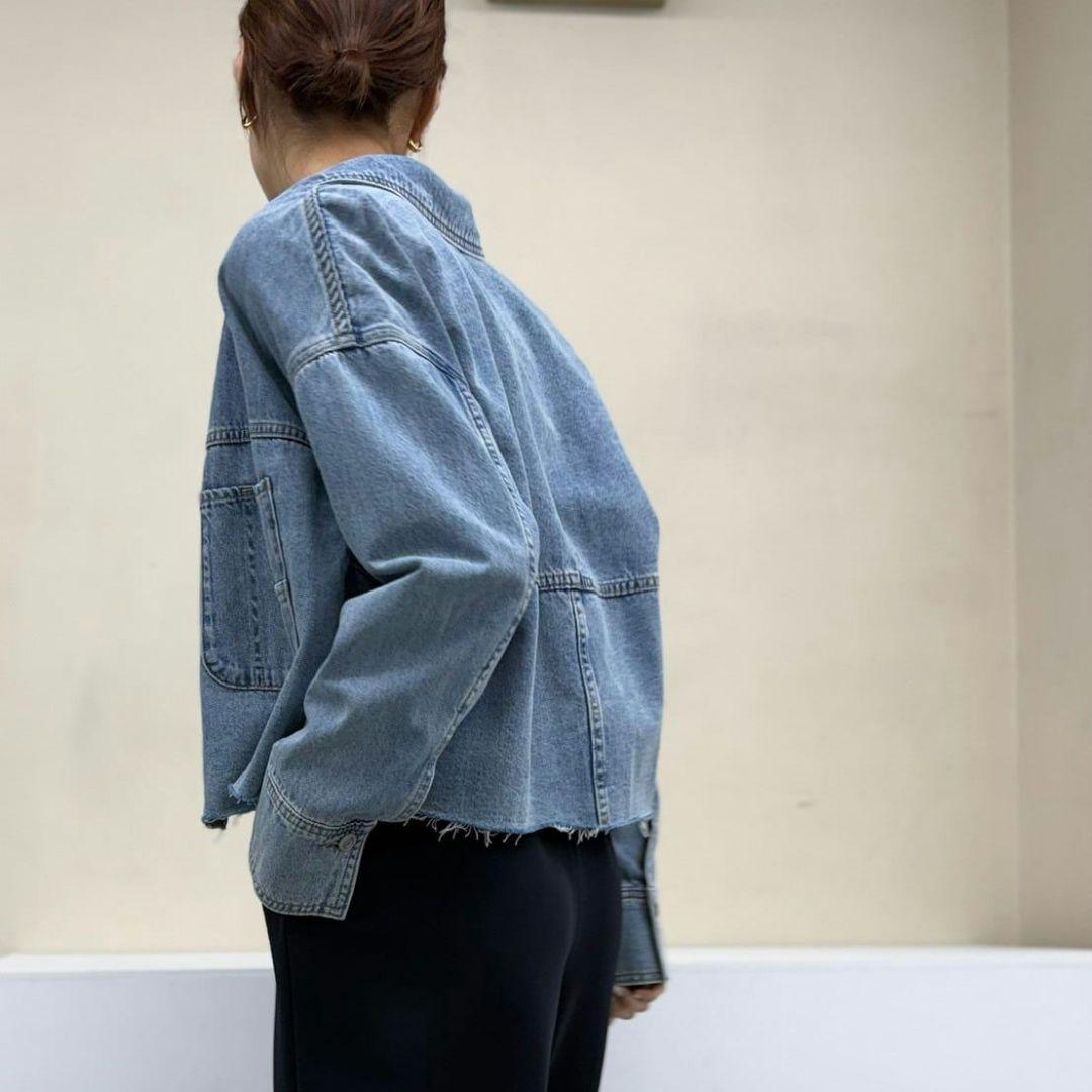 新品タグ付 2026新作 カフネ デニム シャツ ジャケット Mサイズ Mal.