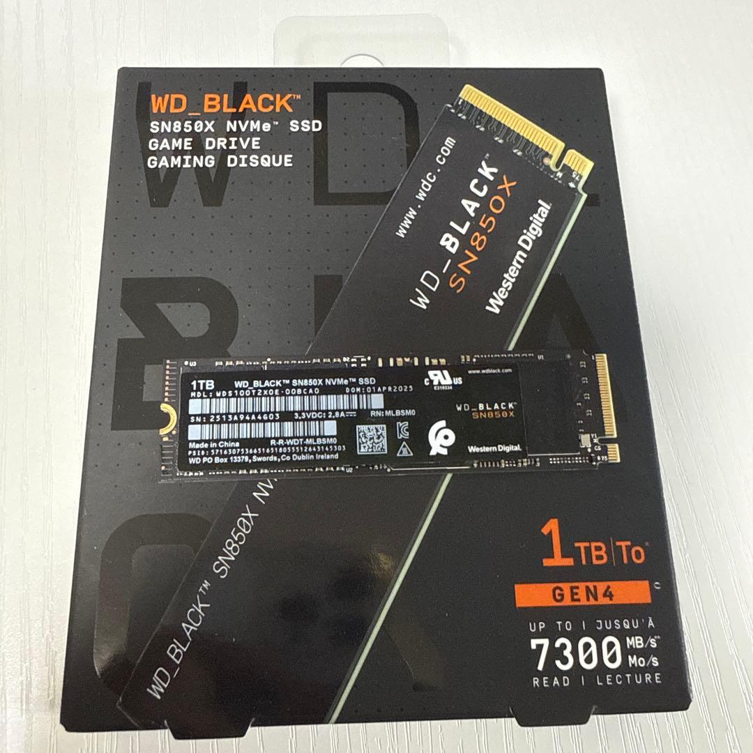 内蔵型SSD WD_BLACK SN850X 1TB NVMe SSD