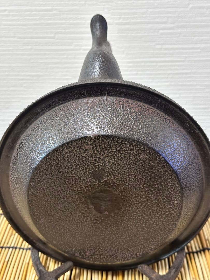 未使用品、木箱、栞付　南部鴻栄堂造　１８型富士形アラレ　JJ様　売約済み