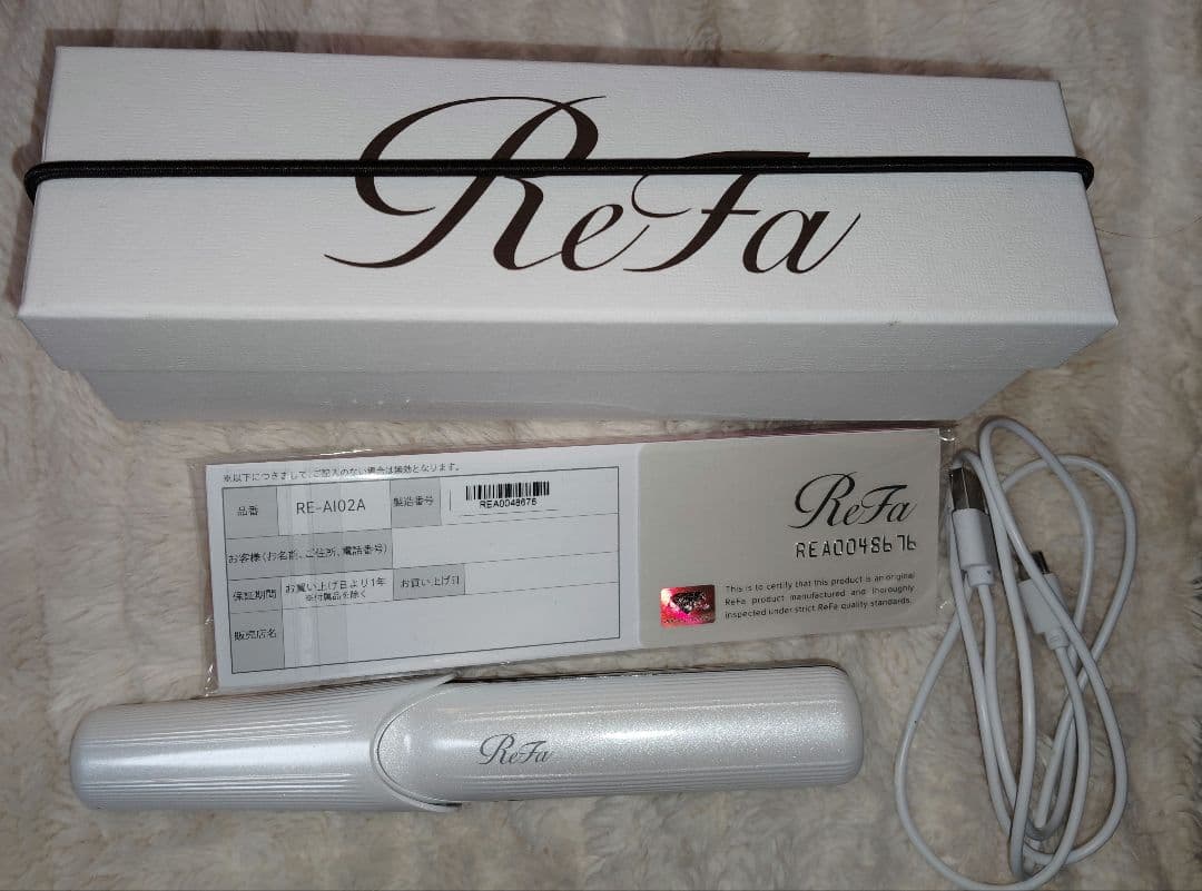 美品★ReFa RE-MA01A ホワイト カールヘアアイロン