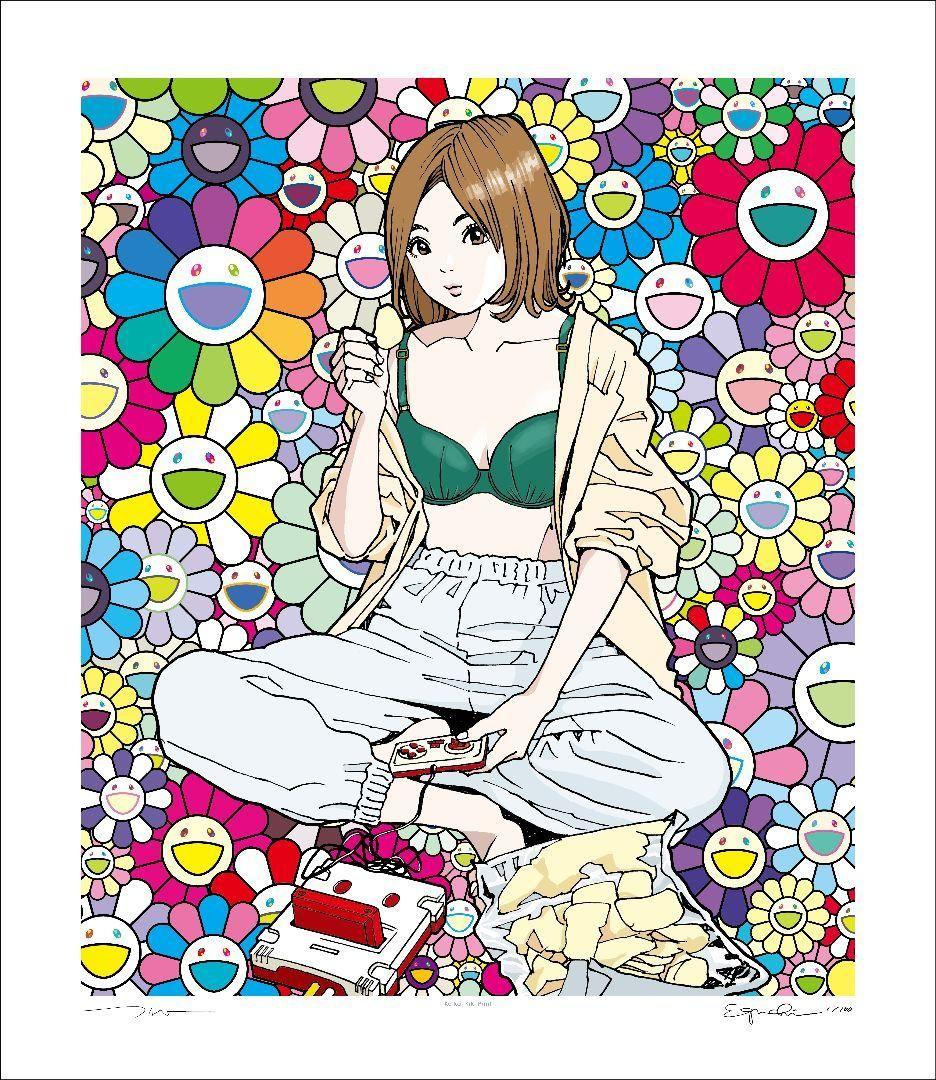 あ*と様 村上隆 × 江口寿史 famicom 100枚限定 版画