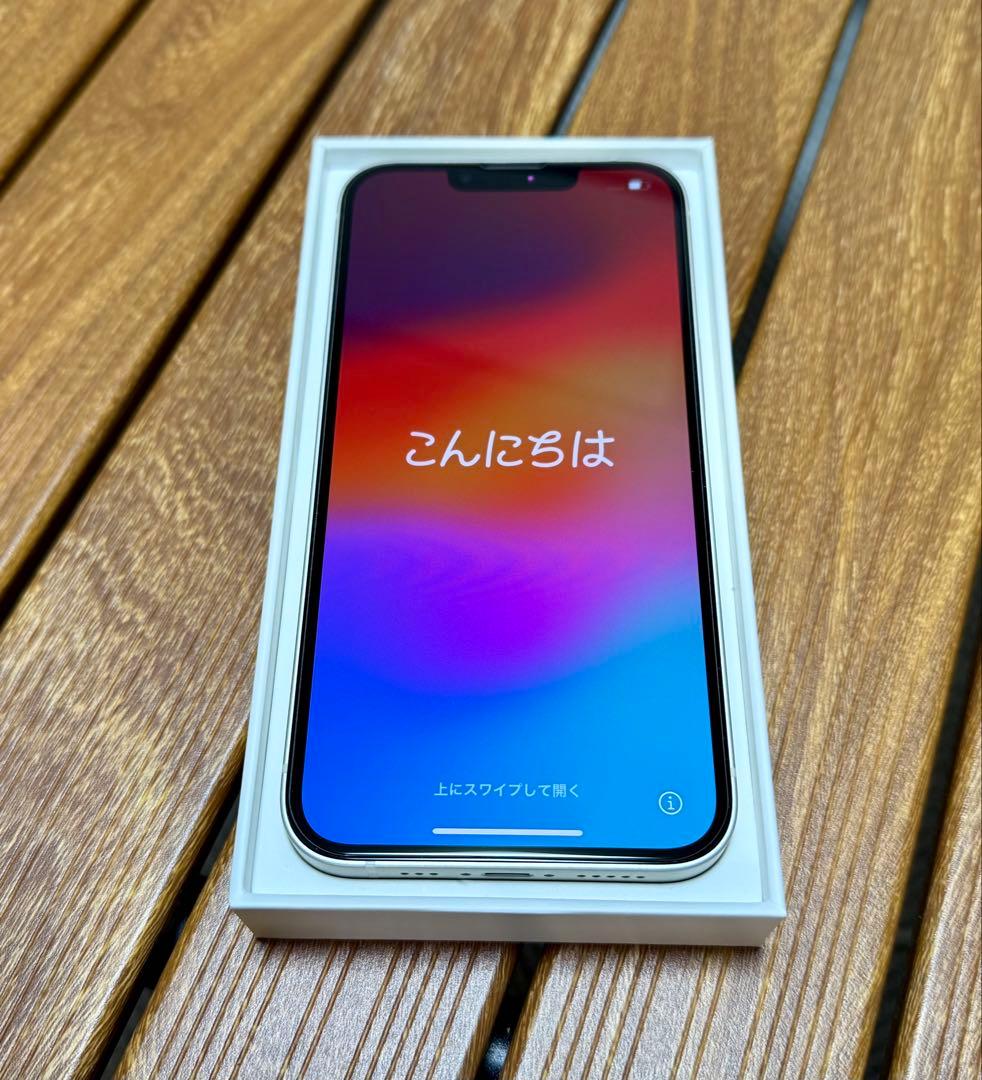 【雪猫】iPhone13 128GB ホワイト SIMフリー