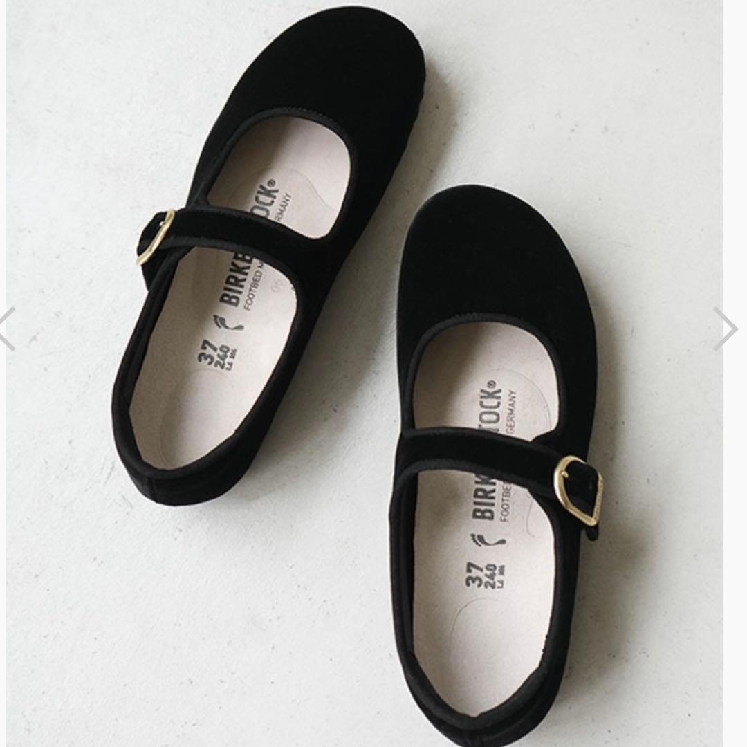 完売品新品 ビルケンシュトック サンタクラリタ ベルベット黒24.5cm(38)