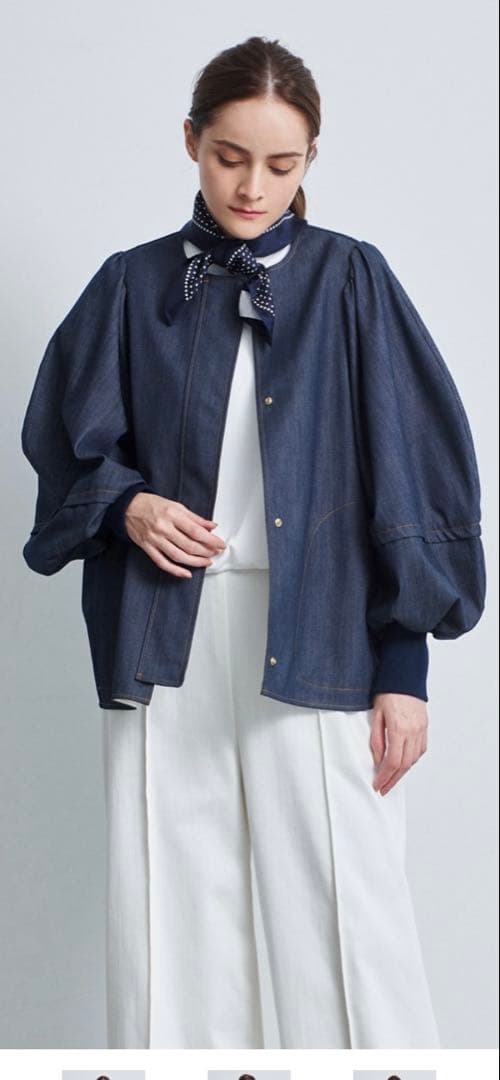 yoriバルーンデニムブルゾン　38サイズ