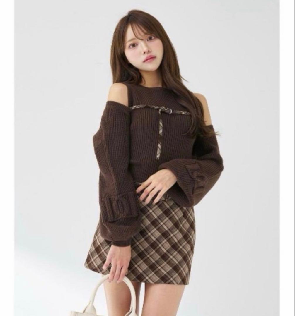 Darich ドッキングミドルウエストニットミニワンピース 新品未使用