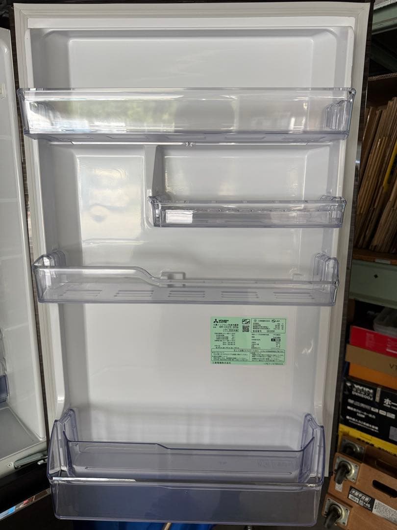 三菱　365L 3ドア冷凍冷蔵庫　2020年製　MR-CX37E 高圧洗浄済み