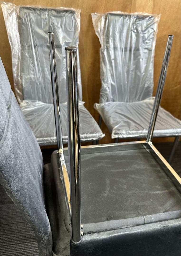 ⭕️期間限定！数量限定 ダイニングチェア インテリア 椅子 4脚セット グレー