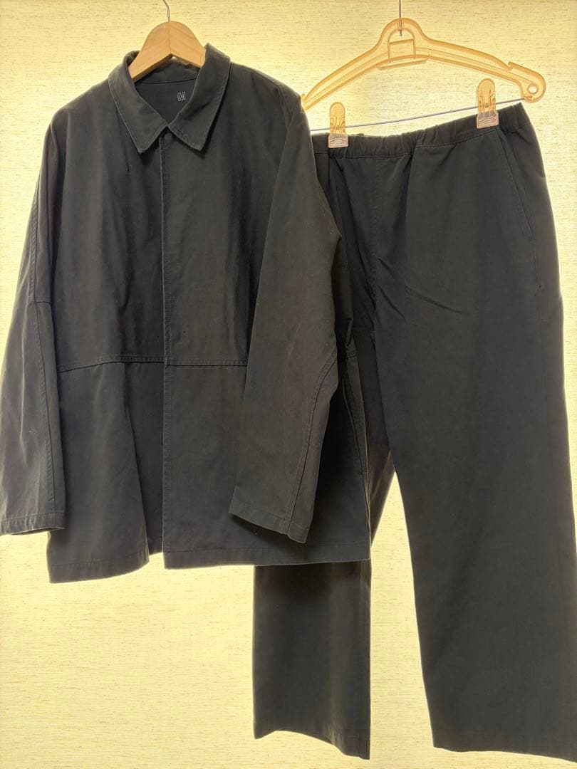 Muji labo 燃えにくい素材を使ったジャケットとパンツセットアップM