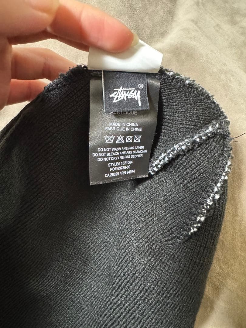 帽子 STUSSY BIG S JACQUARD SKULLCAP